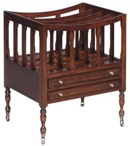 4251549322818 - Luxus Mahagoni ZeitungsstÃ¤nder   ZeitschriftenstÃ¤nder Braun 48 x 38 x H 55 cm - Luxus Kollektion