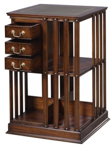 4251549322856 - Luxus Mahagoni BÃ¼cherschrank Braun   GrÃ¼n 49 x 49 x H 80 cm - Luxus Kollektion