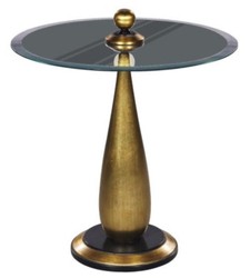 4251549322870 - Luxus Bistrotisch Gold   Schwarz Ã 60 x H 72 cm - Runder Stehtisch
