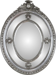 4251549322894 - Barock Spiegel Silber 100 x H 135 cm - Edel & Prunkvoll - Massivholz