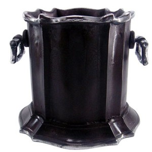 4251549323051 - Barock WeinkÃ¼hler Aluminium   Antik Silber H 23 cm Durchmesser 23 cm - Weinhalter Hotel Dekoration