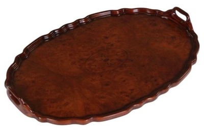 4251549323136 - Mahagoni Tablett   Serviertablett Braun 665 x 445 x H 62 cm - Luxus Gastronomie Accessoires