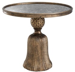 4251549323204 - Luxus Beistelltisch Antik Gold Ã 535 x H 47 cm - Luxus WohnzimmermÃ¶bel