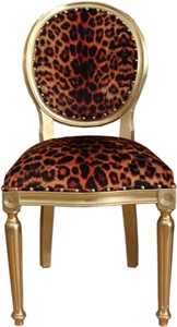 4251549323341 - Barock Luxus Esszimmer Stuhl Leopard   Gold - Designer Stuhl - Hotel & Restaurant MÃ¶bel - Luxus QualitÃ¤t