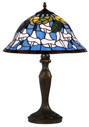 4251549323747 - Tiffany Tischlampe Mehrfarbig Ã 405 x H 59 cm - Luxus Tischleuchte aus zahlreichen Glas Mosaik StÃ¼cken
