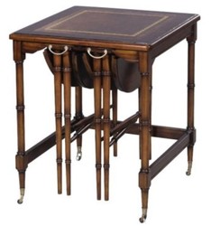 4251549324065 - Luxus Mahagoni Beistelltisch Set Braun 48 x 48 x H 59 cm - Hotel MÃ¶bel