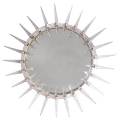 4251549324294 - Luxus Art - Deco Spiegel Silber à 80 cm - Wandspiegel - Wohnzimmer Dekoration 4251549324294 - Luxus Art - Deco Spiegel Silber à 80 cm - Wandspiegel - Wohnzimmer Dekoration