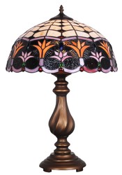 4251549324379 - Luxus Tiffany Tischlampe Bronze   Mehrfarbig Ã 41 x H 61 cm - Hotel & Restaurant Deko