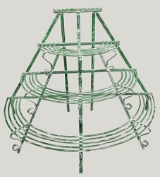 4251549324492 - Jugendstil Pflanzen Etagere   Blumentreppe 153 x 76 x H 117 cm - verschiedene Farben - Schmiedeeisen Gartendeko