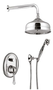 4251549324942 - Luxus Badezimmer Duschgarnitur   Brauseset mit Swarovski Kristallglas Silber - Luxus QualitÃ¤t