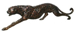 4251549325536 - Luxus Bronzefigur Gepard 115 x 17 x H 26 cm - Luxus QualitÃ¤t