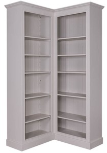 Casa Padrino Country Style Corner Bookcase Gray 108 X 108 X H 210