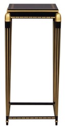 4251549326359 - Luxus Wohnzimmer Blumentisch Schwarz   Gold 45 x 45 x H 95 cm - Luxus Beistelltisch
