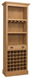 4251549326410 - Landhausstil Barschrank Naturfarben 78 x 41 x H 210 cm - Landhausstil Weinschrank
