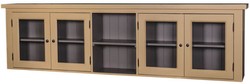 4251549326816 - Landhausstil KÃ¼chenhÃ¤ngeschrank Beige   Grau 192 x 31 x H 65 cm - Oberschrank mit 4 GlastÃ¼ren