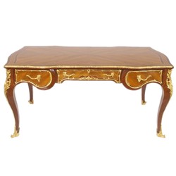 4251549328070 - Barock Schreibtisch Mahagoni 175cm x 90cm x H80 - Antik Stil SekretÃ¤r MÃ¶bel