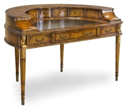 4251549329725 - Luxus Jugendstil Mahagoni Schreibtisch mit 10 Schubladen Braun   Antik Gold 145 x 80 x H 90 cm - Luxus QualitÃ¤t