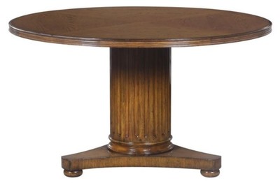 4251549329817 - Luxus Eichenholz Esstisch Braun Ã 135 x H 78 cm - Massivholz EsszimmermÃ¶bel