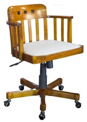 4251549329886 - BÃ¼ro Drehstuhl mit Armlehnen Hellbraun   WeiÃ 62 x 53 x H 86 cm - Luxus BÃ¼rostuhl