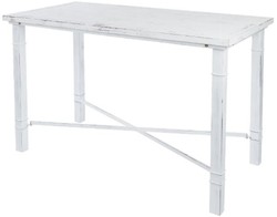 4251549329909 - Landhausstil Esstisch Antik WeiÃ 100 x 50 x H 70 cm - Kleiner Shabby Chic Esszimmertisch