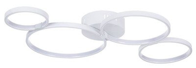 4251549330004 - Decken- und Wandleuchte WeiÃ 74 x 44 x H 7 cm - Moderne LED Leuchte