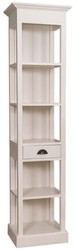 4251549330059 - Landhausstil Regalschrank mit Schublade Creme 50 x 39 x H 197 cm - Landhausstil MÃ¶bel