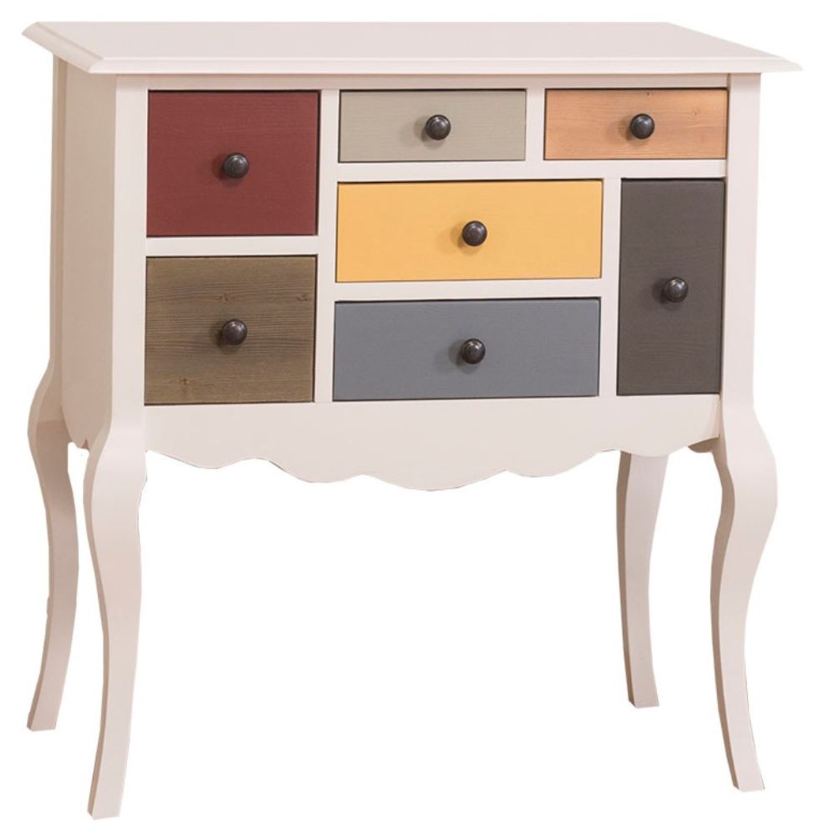 Casa Padrino Country Style Chest Of Drawers Cream Multi Color 80