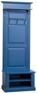 4251549330189 - Landhausstil Garderobe Blau 79 x 41 x H 210 cm - Landhausstil Garderobenschrank