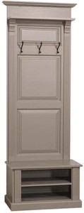 4251549330196 - Landhausstil Garderobe Olivgrau 79 x 41 x H 210 cm - Landhausstil Garderobenschrank