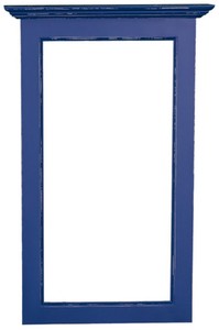 4251549330622 - Landhausstil Spiegelrahmen Antik Blau 65 x 8 x H 100 cm - Landhausstil Shabby Chic MÃ¶bel