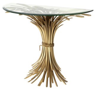 4251549330721 - Luxus Konsole Antik Gold 90 x 45 x H 76 cm - Designer Konsolentisch