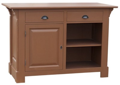 4251549331087 - Landhausstil Theke Braun 140 x 68 x H 95 cm - Landhausstil MÃ¶bel