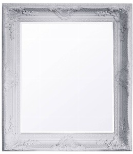 4251549331278 - Barock Wandspiegel Weiss HÃ¶he 47 cm Breite 37 cm - Antik - Handgefertigt