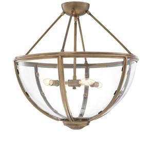 4251549332008 - Luxus Deckenleuchte Antik Messing Gold Ã 60 x H 55 cm - Hotel & Restaurant Deckenlampe