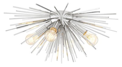 4251549332855 - Deckenleuchte   Deckenlampe Silber Ã 58 x H 265 cm - Luxus Kollektion