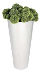 4251549333166 - Edelstahl Ãbertopf Silber Ã 33 x H 70 cm - Luxus Blumentopf