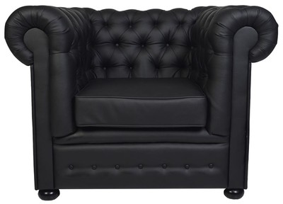 4251549333272 - Luxus Echtleder Sessel 115 x 93 x H 84 cm - Verschiedene Farben - Chesterfield MÃ¶bel