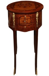 4251549333531 - Barock Konsolentisch Telefontisch Mahagoni Braun