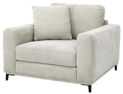 4251549333609 - Luxus Wohnzimmer Sessel Sandfarben   Schwarz 105 x 102 x H 80 cm - WohnzimmermÃ¶bel