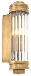 4251549333685 - Wandleuchte   Wandlampe Vintage Messing 7 x 10 x H 26 cm - Hotel & Restaurant Leuchte