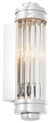 4251549333692 - Wandleuchte   Wandlampe Silber 7 x 10 x H 26 cm - Hotel & Restaurant Leuchte