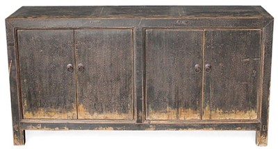 4251549333739 - Landhausstil Schrank mit 4 TÃ¼ren Antik Braun 168 x 45 x H 87 cm - Landhausstil MÃ¶bel