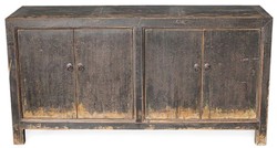 4251549333739 - Landhausstil Schrank mit 4 TÃ¼ren Antik Braun 168 x 45 x H 87 cm - Landhausstil MÃ¶bel