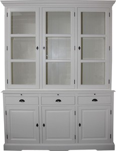 4251549333814 - Landhausstil Küchenschrank Weiss 167 x 51 x H 219 cm - 2 Teiliger Küchenschrank 4251549333814 - Landhausstil Küchenschrank Weiss 167 x 51 x H 219 cm - 2 Teiliger Küchenschrank