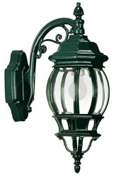 4251549334088 - Aluminium Kolonialstil AuÃenwandleuchte GrÃ¼n 16 x 27 x H 42 cm - Nostalgische AuÃenlaterne