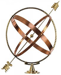 4251549334217 - Sonnenuhr Gold   Kupfer Ã 50 x H 60 cm - Nostalgische Garten Deko