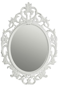 4251549334248 - Barock Wandspiegel WeiÃ   Gold 58 x H 84 cm - Barockstil Spiegel