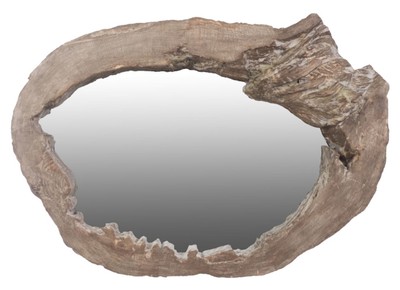 4251549334323 - Designer Spiegel   Wandspiegel in Wurzeloptik Braun 110 x 14 x H 80 cm - DesignermÃ¶bel