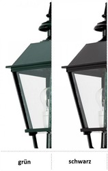 4251549334408 - Gartenlaterne 146 x 146 x H 475 cm - Verschiedene Farben - Nostalgische von Hand gegossene Aluminium AuÃenleuchte mit Gusseisen FuÃ