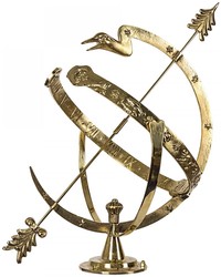 4251549334903 - Jugendstil Sonnenuhr Gold Ã 40 x H 58 cm - Luxus Garten Dekoration